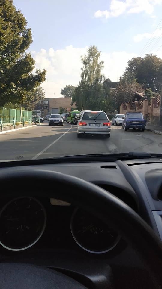 У Луцьку на вулиці Шевченка – затор 