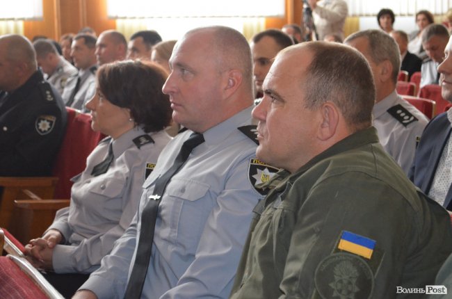У Луцьку правоохоронців привітали з річницею створення Нацполіції. ФОТО