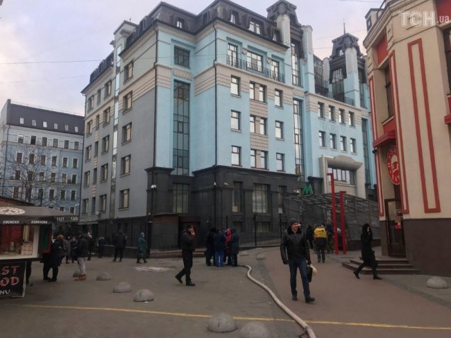 У Києві горіла будівля Мінфіну