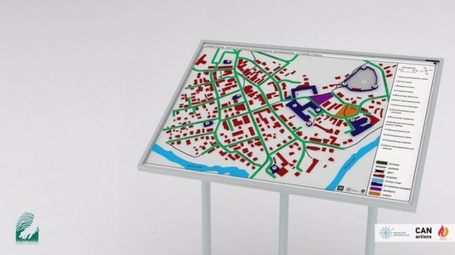 У Луцьку показали першу в Україні карту для незрячих