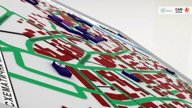 У Луцьку показали першу в Україні карту для незрячих