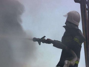 На Волині горів гаражний кооператив