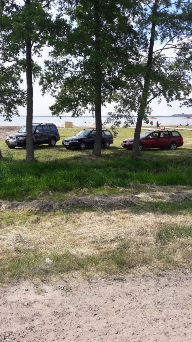 Автохами «окупували» пляжі озера Світязь. ФОТО