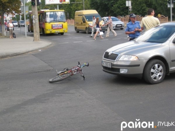 ДТП у Луцьку: збили велосипедиста. ФОТО