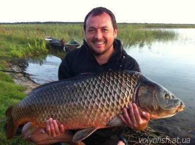 Волинянин упіймав 48-кілограмового сома