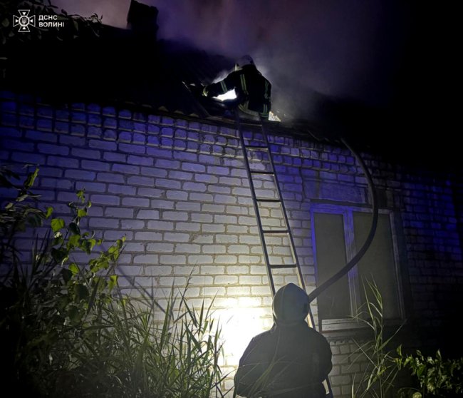 На Волині горів житловий будинок