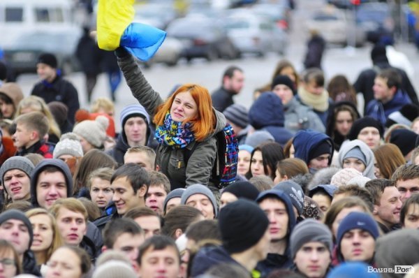 Студентський Євромітинг у Луцьку. ФОТО
