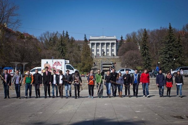У Луцьку знімали відео з зомбі. ФОТО