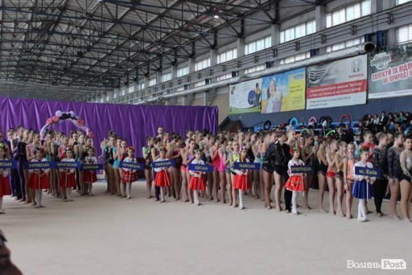 До Луцька на чемпіонат з художньої гімнастики приїхала Ірина Дерюгіна. ФОТО