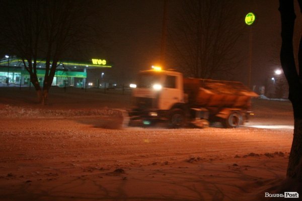 У Луцьку хуртовина ламає дерева і паралізує автотранспорт. ФОТО