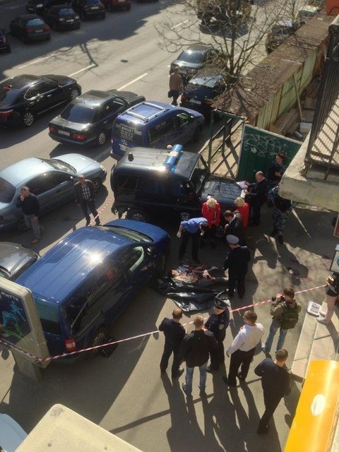 У центрі Києва застрелили чоловіка. ФОТО