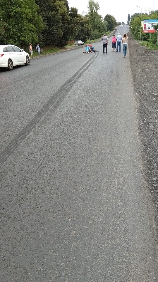 Під Луцьком маршрутка збила велосипедиста. ФОТО