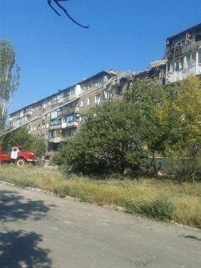 Обстріляне Сніжне. ФОТО