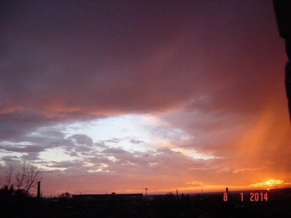 Захід сонця в Луцьку. ФОТО