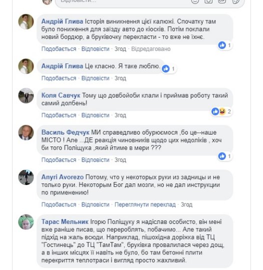 «Це така задумка?» - лучанин про калюжі на «зебрі»