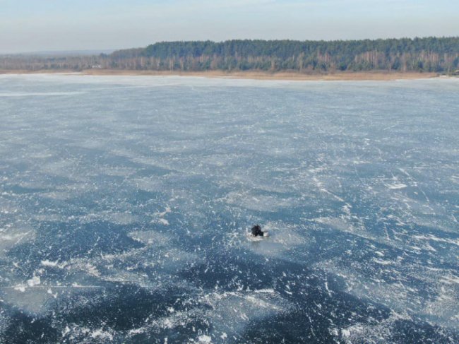 Зимовий Світязь з висоти пташиного польоту. ФОТО
