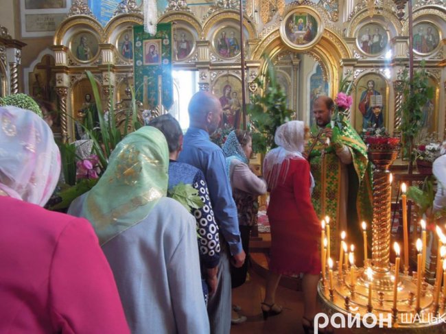 Як на Трійцю святили лепеху в Шацьку. ФОТО