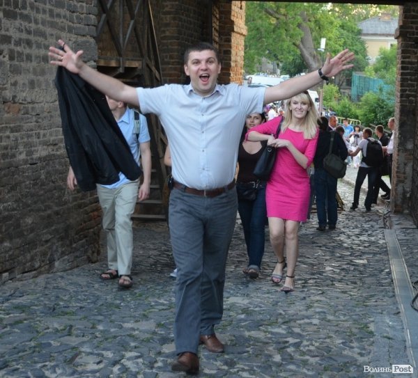 Депутатові Волинської облради Ігореві Гузю у замку було весело