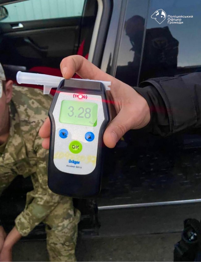 Волинські копи впіймали водія: рівень алкоголю перевищував норму у 18 разів