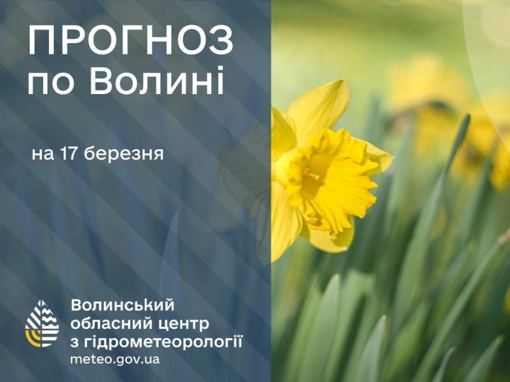 Якою буде погода у Луцьку та на Волині 17 березня