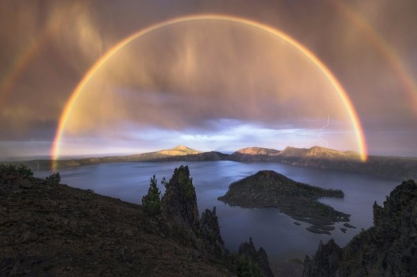 Гігантська подвійна веселка, США.