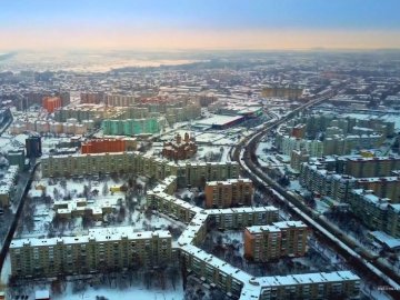 Зимовий Луцьк показали з висоти пташиного польоту: неймовірне відео