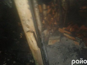 У місті на Волині горів хлів