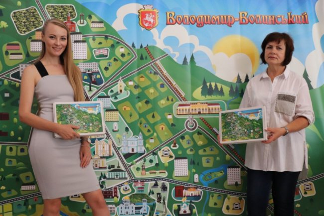 У Володимирі презентували оригінальну мультяшну мапу міста