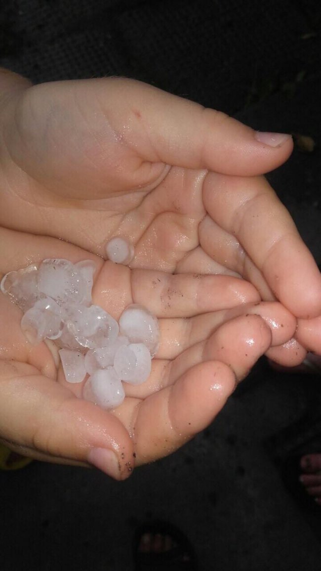 На Волині випав град розміром з вишню 