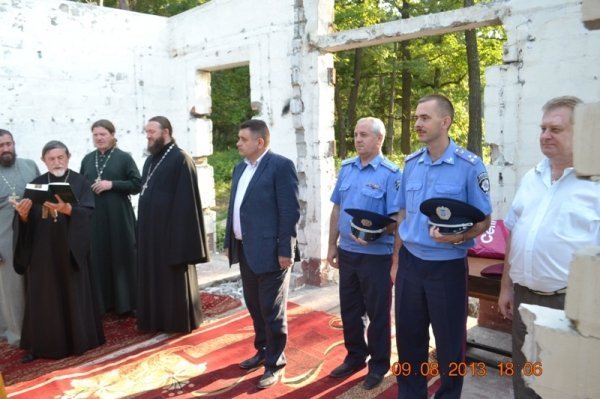 На Волині заклали першу цеглину «міліцейського» храму. ФОТО