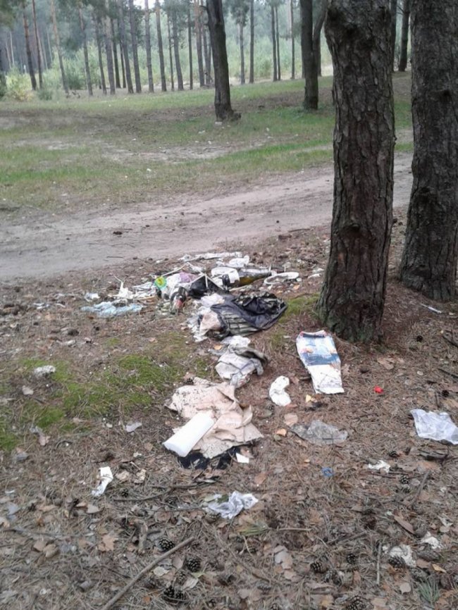 На Волині дівчина власноруч прибрала рекреаційну зону. ФОТО