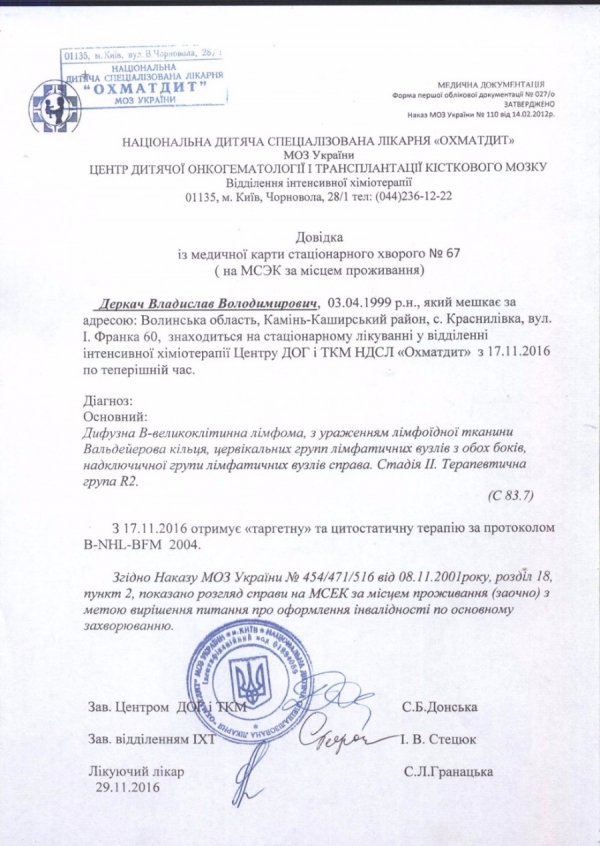 17-річний волинянин потребує допомоги