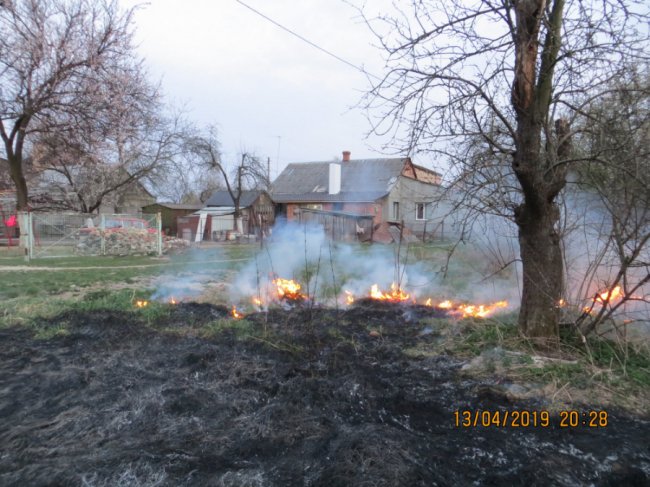 Вогонь вже підбирався до будинку: у Луцьку через палія сухостою ледь не загорілась хата. ФОТО