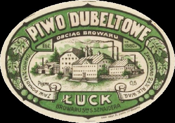 Етикетка пива «Dubeltowe», Луцьк.