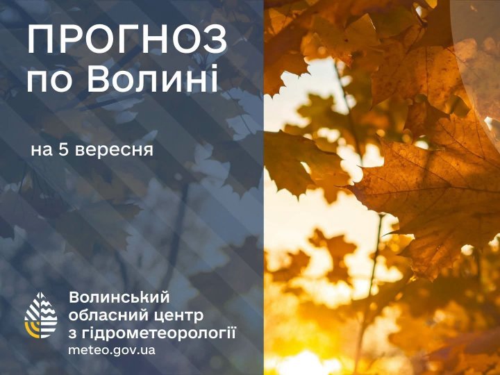 Погода у Луцьку та на Волині: які прогнози синоптиків на суботу, 5 вересня