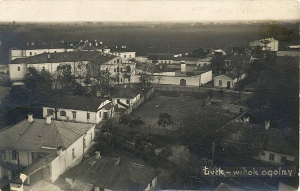 Вигляд з замку Любарта на монастир бригіток, міжвоєнний період. Зображення з Національної бібліотеки Польщі