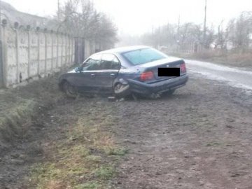 Лучанку на «бляхах» на швидкості занесло в канаву