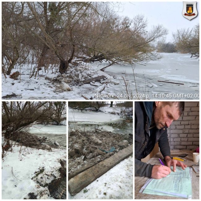 Неподалік Луцька муніципали затримали чоловіка, який розривав дамбу річки Стир