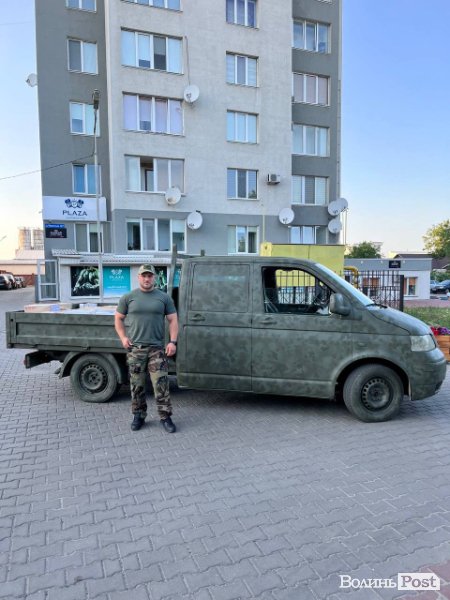 Волинським воїнам на Схід відправили автомобіль. ФОТО 