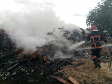 У селі на Волині через коротке замикання горіла будівля