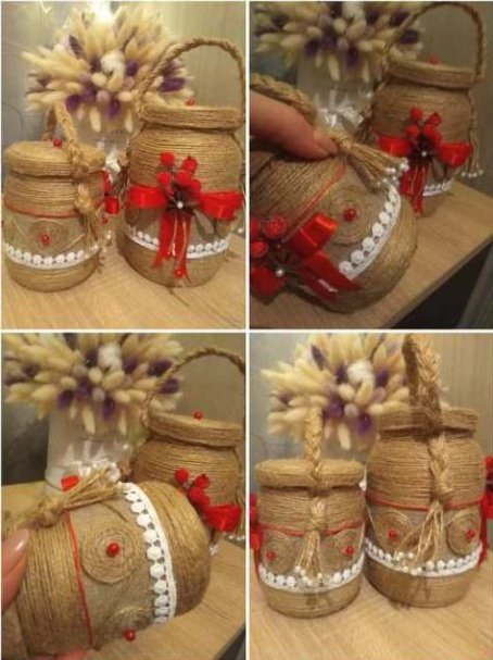 Вчителька волинського ліцею оздоблює баночки для освяченої на Водохреща води 