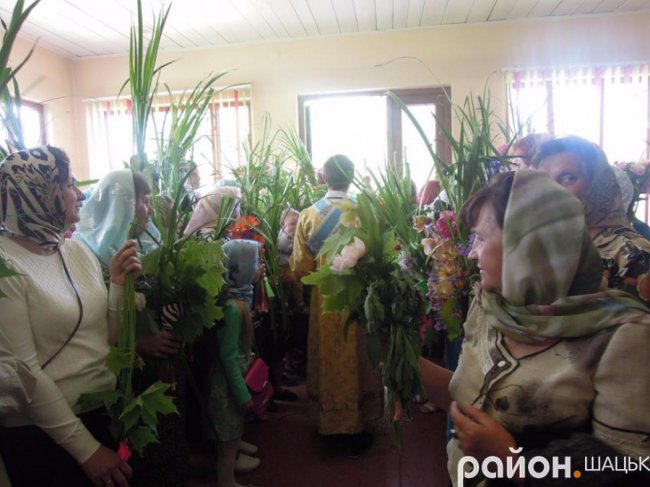 Як на Трійцю святили лепеху в Шацьку. ФОТО