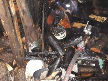 У селі на Волині горів хлів з дровами