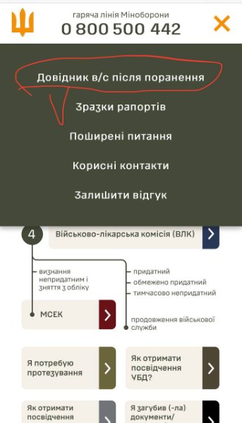 На сайті Міноборони запрацював розділ для поранених військовослужбовців 