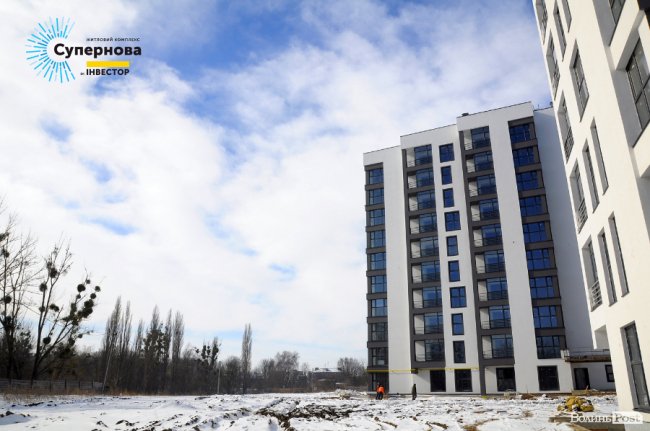 На луцькому ЖК «Супернова» зводять одночасно 5 будинків. ФОТО