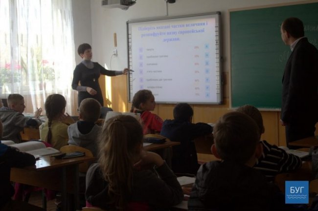 Волинська школа отримала інтерактивні дошки