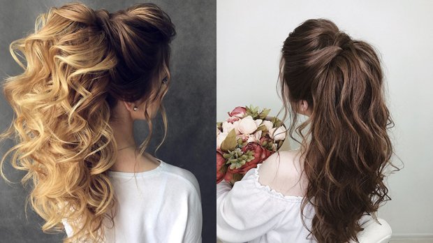 Високий хвіст з локонами