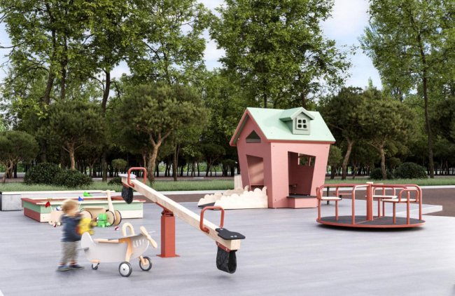 Показали, який вигляд матиме урбан-парк на проспекті Молоді в Луцьку. ФОТО