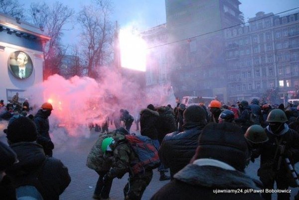 Сутички на Грушевського: фотовраження поляка