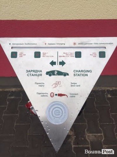Для 8 волинських електромобілів відкрили заправку. ФОТО